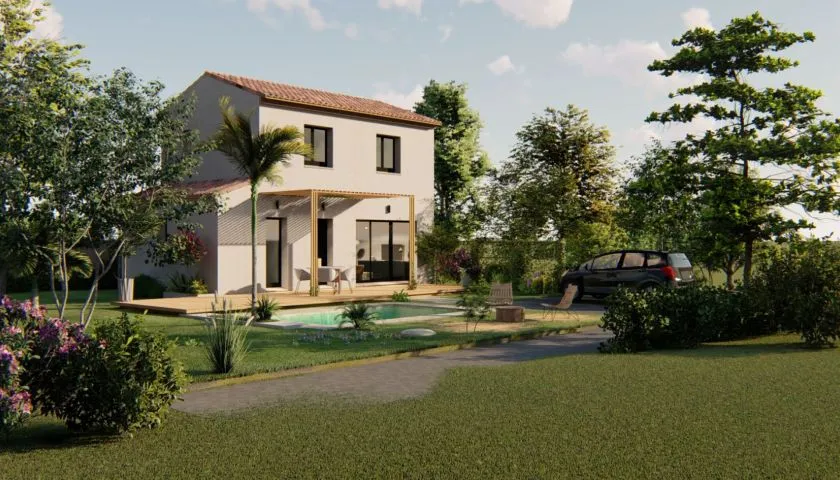 Image Projet de construction d'une maison 82 m² avec terrain à CAUSSES-ET-VEYRAN (34)