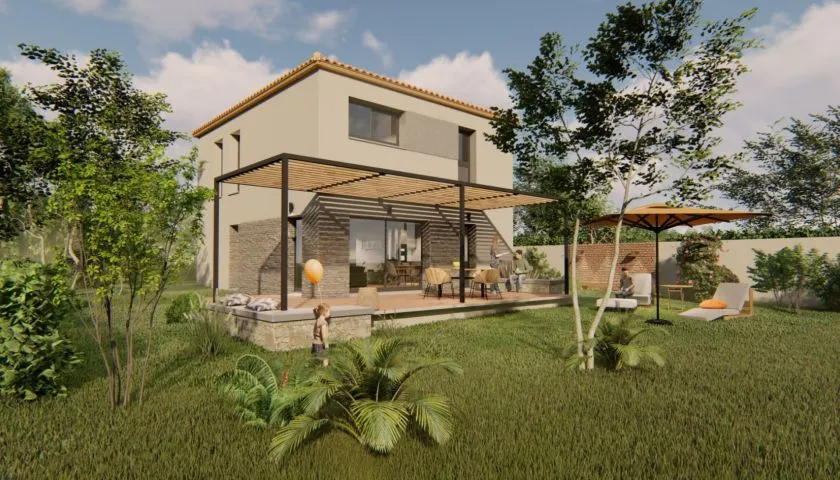 Image Projet de construction d'une maison 90 m² avec terrain à SAUSSAN (34)