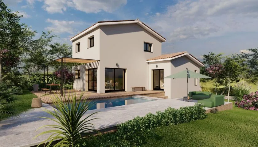 Image Projet de construction d'une maison 92 m² avec terrain à MURLES (34)