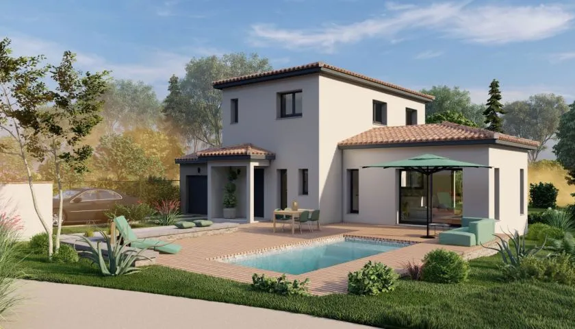 Image Projet de construction d'une maison 115 m² avec terrain à FABREGUES (34)